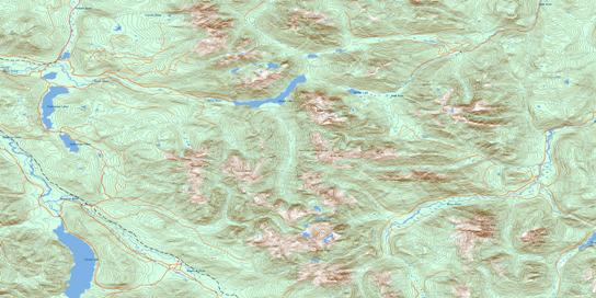 Schoen Lake Topo Map 092L01 at 1:50,000 scale - National Topographic System of Canada (NTS) - Toporama map