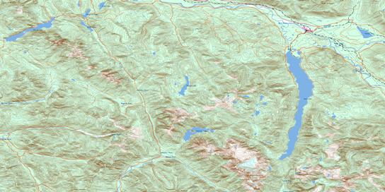 Woss Lake Topo Map 092L02 at 1:50,000 scale - National Topographic System of Canada (NTS) - Toporama map