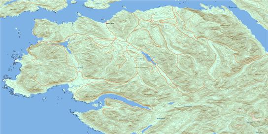 Mahatta Creek Topo Map 092L05 at 1:50,000 scale - National Topographic System of Canada (NTS) - Toporama map