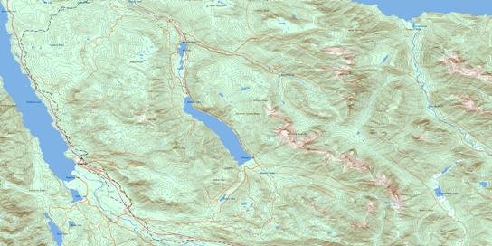Nimpkish Topo Map 092L07 at 1:50,000 scale - National Topographic System of Canada (NTS) - Toporama map