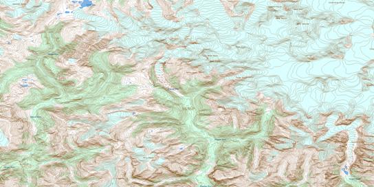 Catto Creek Topographic map 092M08 at 1:50,000 Scale