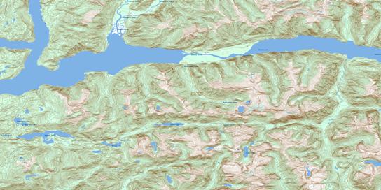 Rivers Inlet Topographic map 092M11 at 1:50,000 Scale