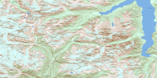 Chilko Mountain Topographic map 092N01 at 1:50,000 Scale