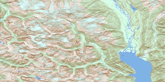Sim River Topo Map 092N04 at 1:50,000 scale - National Topographic System of Canada (NTS) - Toporama map