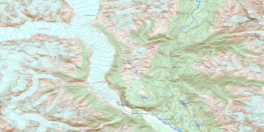 Klinaklini Glacier Topo Map 092N05 at 1:50,000 scale - National Topographic System of Canada (NTS) - Toporama map