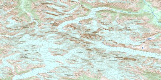 Mount Waddington Topographic map 092N06 at 1:50,000 Scale