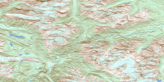 Mount Queen Bess Topo Map 092N07 at 1:50,000 scale - National Topographic System of Canada (NTS) - Toporama map
