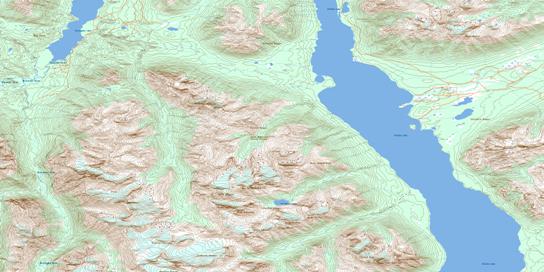 Stikelan Creek Topographic map 092N08 at 1:50,000 Scale