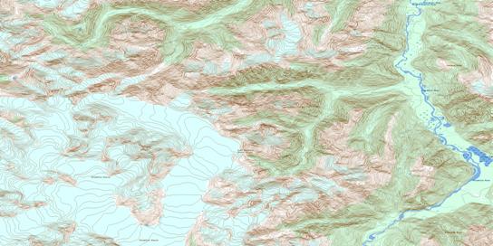 Trophy Lake Topographic map 092N12 at 1:50,000 Scale