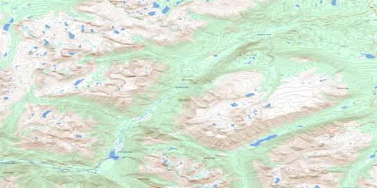 Bussel Creek Topographic map 092N14 at 1:50,000 Scale