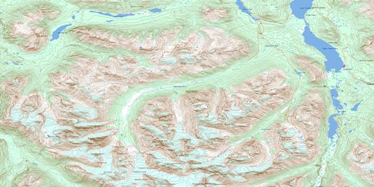 Tchaikazan River Topo Map 092O04 at 1:50,000 scale - National Topographic System of Canada (NTS) - Toporama map