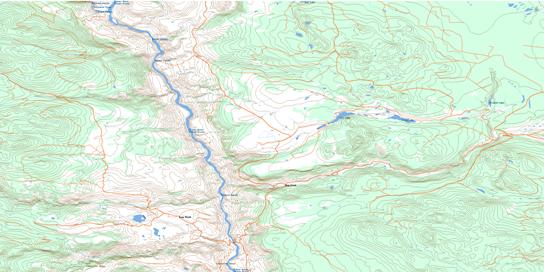Dog Creek Topographic map 092O09 at 1:50,000 Scale