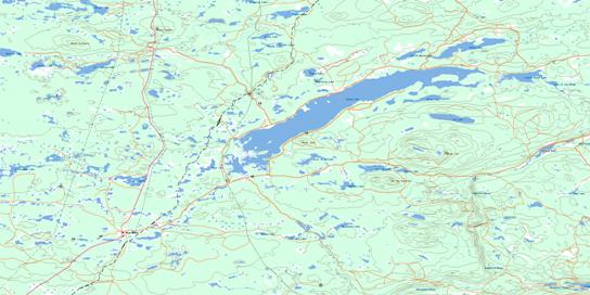 Green Lake Topographic map 092P06 at 1:50,000 Scale