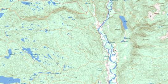 Chu Chua Creek Topographic map 092P08 at 1:50,000 Scale