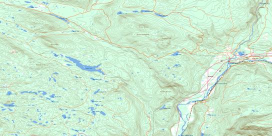 Clearwater Topo Map 092P09 at 1:50,000 scale - National Topographic System of Canada (NTS) - Toporama map