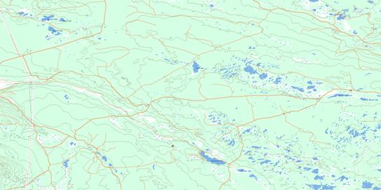 Gustafsen Lake Topographic map 092P12 at 1:50,000 Scale