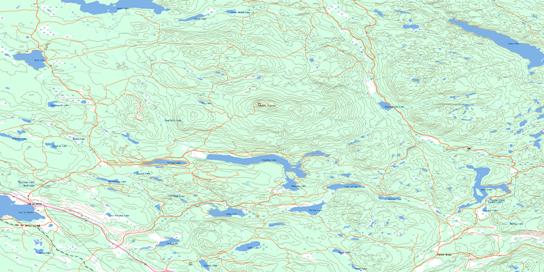 Lac La Hache Topographic map 092P14 at 1:50,000 Scale
