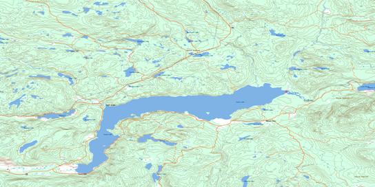 Canim Lake Topographic map 092P15 at 1:50,000 Scale