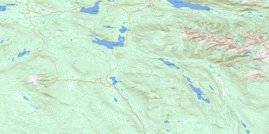 Mckinley Creek Topo Map 093A02 at 1:50,000 scale - National Topographic System of Canada (NTS) - Toporama map