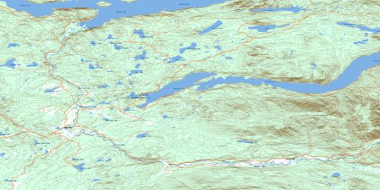 Horsefly Topo Map 093A06 at 1:50,000 scale - National Topographic System of Canada (NTS) - Toporama map