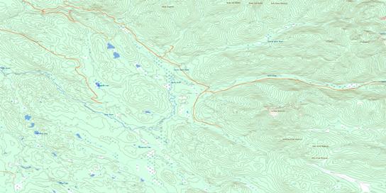 Swift River Topo Map 093A13 at 1:50,000 scale - National Topographic System of Canada (NTS) - Toporama map