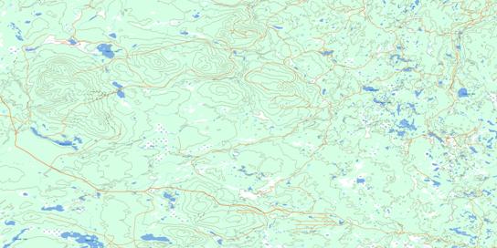 Twan Lake Topographic map 093B07 at 1:50,000 Scale