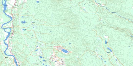 Alexandria Topo Map 093B09 at 1:50,000 scale - National Topographic System of Canada (NTS) - Toporama map