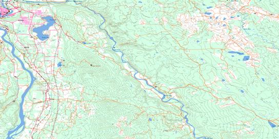 Quesnel River Topo Map 093B16 at 1:50,000 scale - National Topographic System of Canada (NTS) - Toporama map