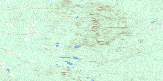 Satah Mountain Topographic map 093C07 at 1:50,000 Scale