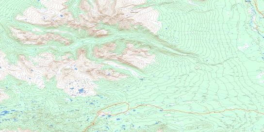 Tusulko River Topographic map 093C12 at 1:50,000 Scale