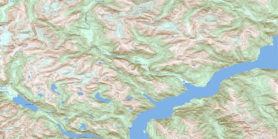 Skowquiltz River Topo Map 093D11 at 1:50,000 scale - National Topographic System of Canada (NTS) - Toporama map