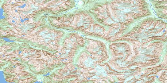 Tezwa River Topographic map 093D13 at 1:50,000 Scale