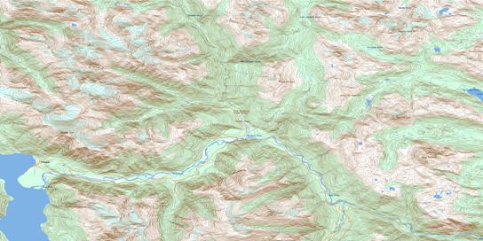 Kimsquit Topographic map 093D15 at 1:50,000 Scale