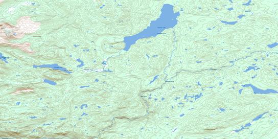 Sigutlat Lake Topographic map 093D16 at 1:50,000 Scale