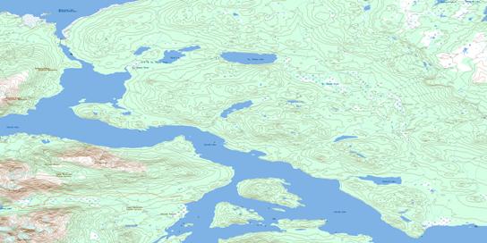 St Thomas River Topo Map 093E07 at 1:50,000 scale - National Topographic System of Canada (NTS) - Toporama map