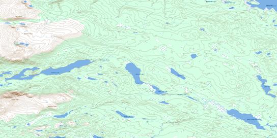 Ghitezli Lake Topographic map 093E09 at 1:50,000 Scale