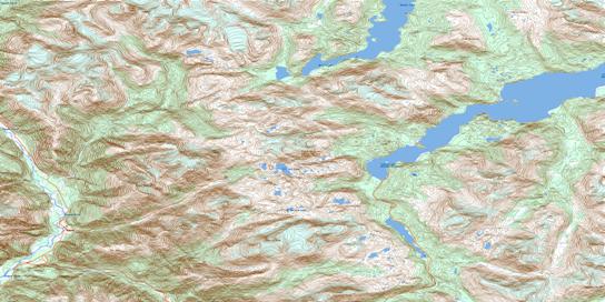 Tahtsa Peak Topographic map 093E12 at 1:50,000 Scale