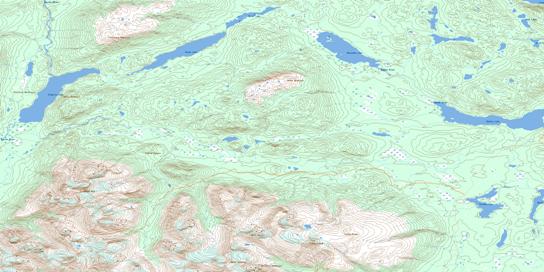 Newcombe Lake Topographic map 093E14 at 1:50,000 Scale