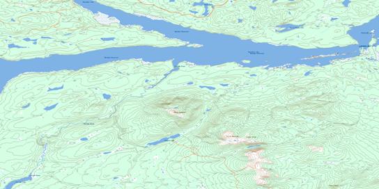 Natalkuz Lake Topographic map 093F06 at 1:50,000 Scale