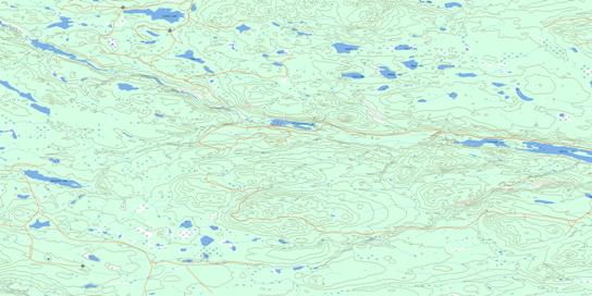 Euchiniko River Topographic map 093F08 at 1:50,000 Scale