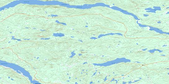 Cheslatta Lake Topographic map 093F11 at 1:50,000 Scale