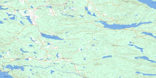 Takysie Lake Topo Map 093F13 at 1:50,000 scale - National Topographic System of Canada (NTS) - Toporama map