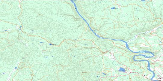 Cottonwood Canyon Topo Map 093G02 at 1:50,000 scale - National Topographic System of Canada (NTS) - Toporama map