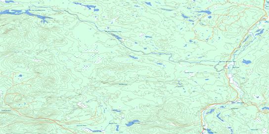 Coglistiko River Topographic map 093G04 at 1:50,000 Scale