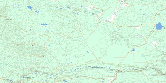 Punchaw Lake Topo Map 093G06 at 1:50,000 scale - National Topographic System of Canada (NTS) - Toporama map