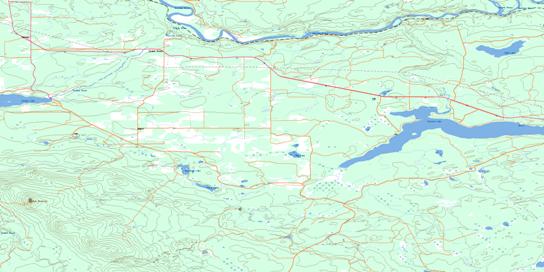 Hulatt Topo Map 093G13 at 1:50,000 scale - National Topographic System of Canada (NTS) - Toporama map