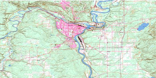 Prince George Topographic map 093G15 at 1:50,000 Scale