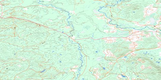 Wansa Creek Topo Map 093G16 at 1:50,000 scale - National Topographic System of Canada (NTS) - Toporama map