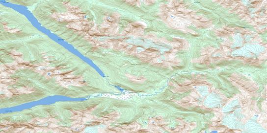 Lanezi Lake Topographic map 093H02 at 1:50,000 Scale