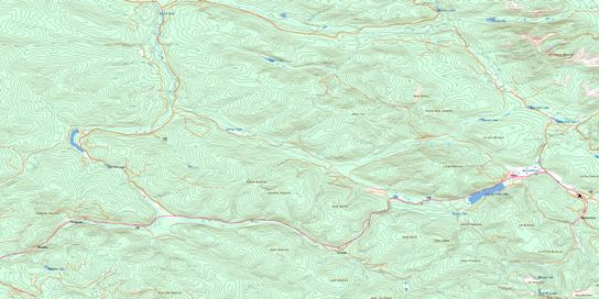 Wells Topographic map 093H04 at 1:50,000 Scale